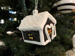 Julepynt - Kagehus med glimmersne
